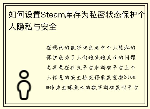 如何设置Steam库存为私密状态保护个人隐私与安全
